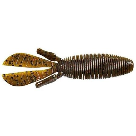 Missile Baits Baby D Bomb Creature Bait, 365, Green Pumpkin Red MBBD365-GPR